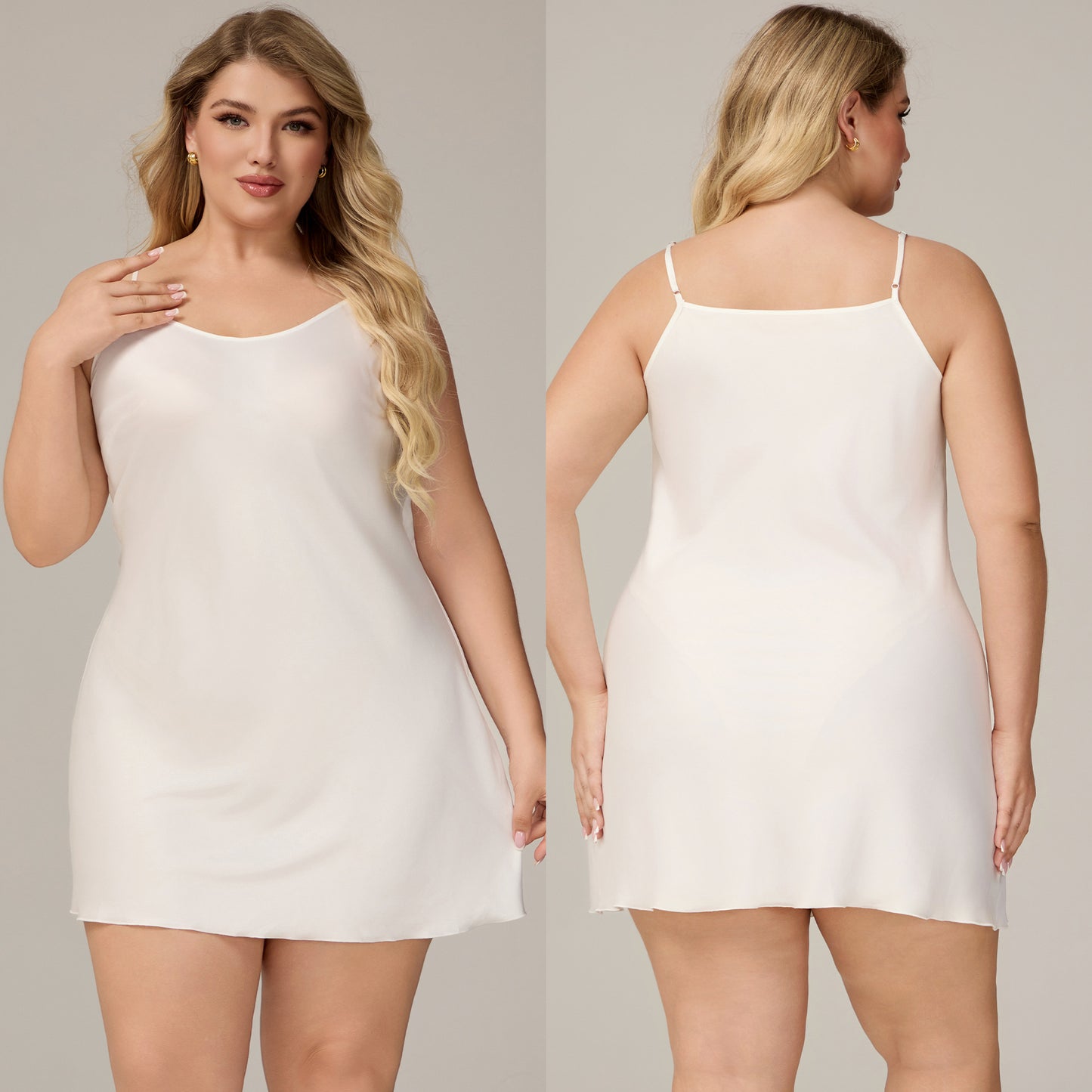 Elegant Satin Chiffon Sleepwear for Women, Summer Strap Sexy Nightdress, Simple Home Wear by eprolo