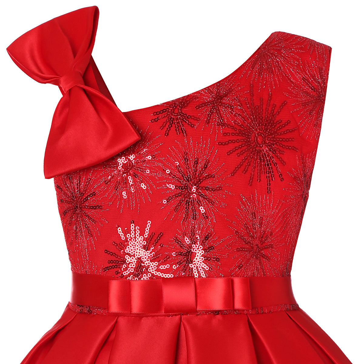 New Children Shirt Party Sequins Dress by DERILUJA LLC