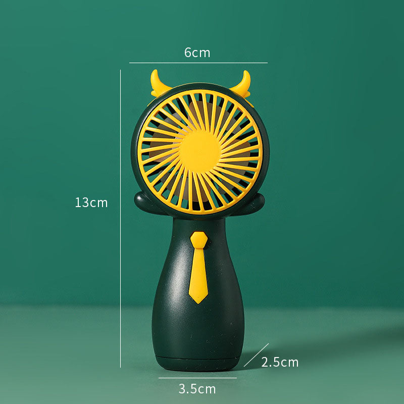 Girls Fan Cute Fan Antlers Small Fan Handheld Fan Mini Portable Fan Company Gift Fan by eprolo