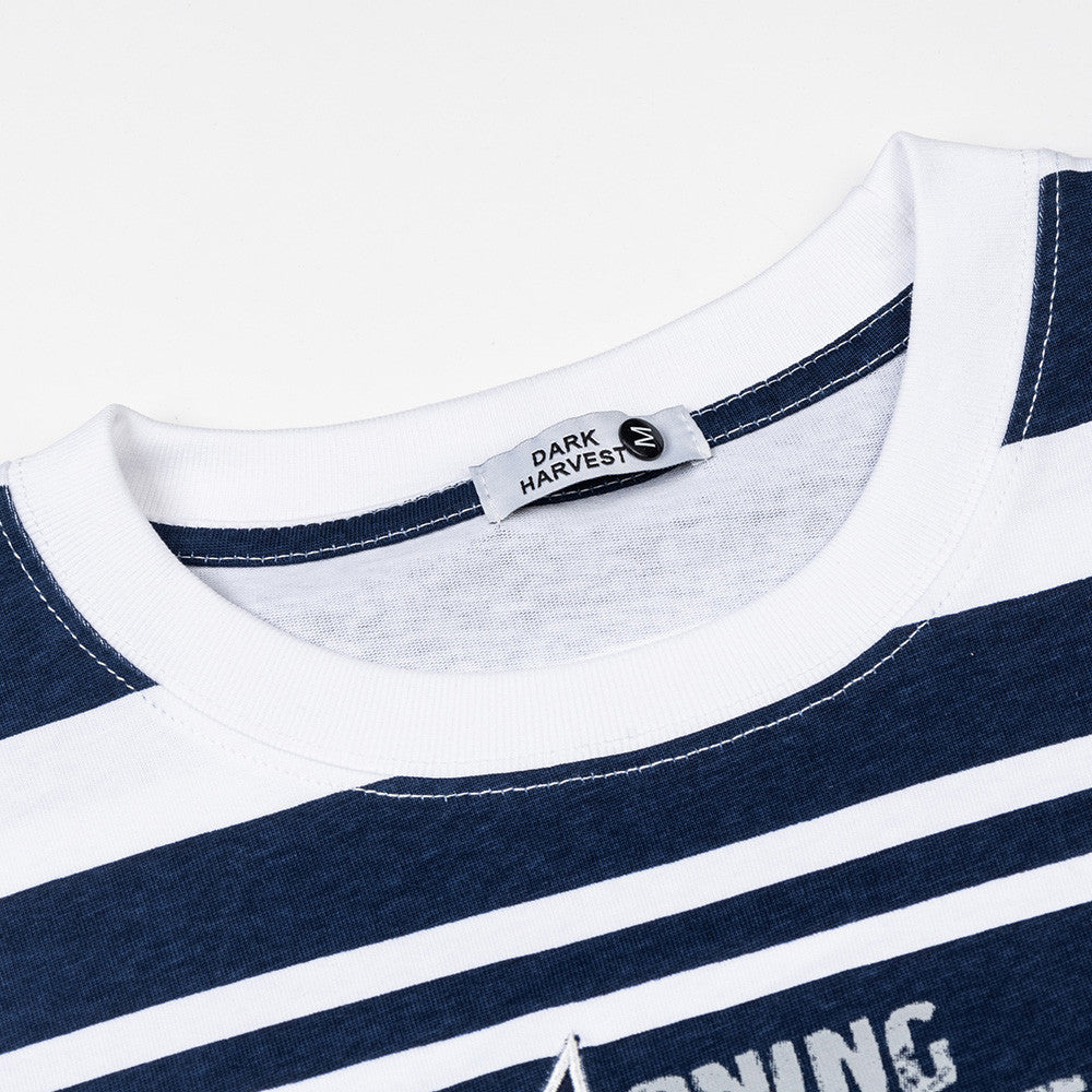 Contrast striped round neck t-shirt by eprolo