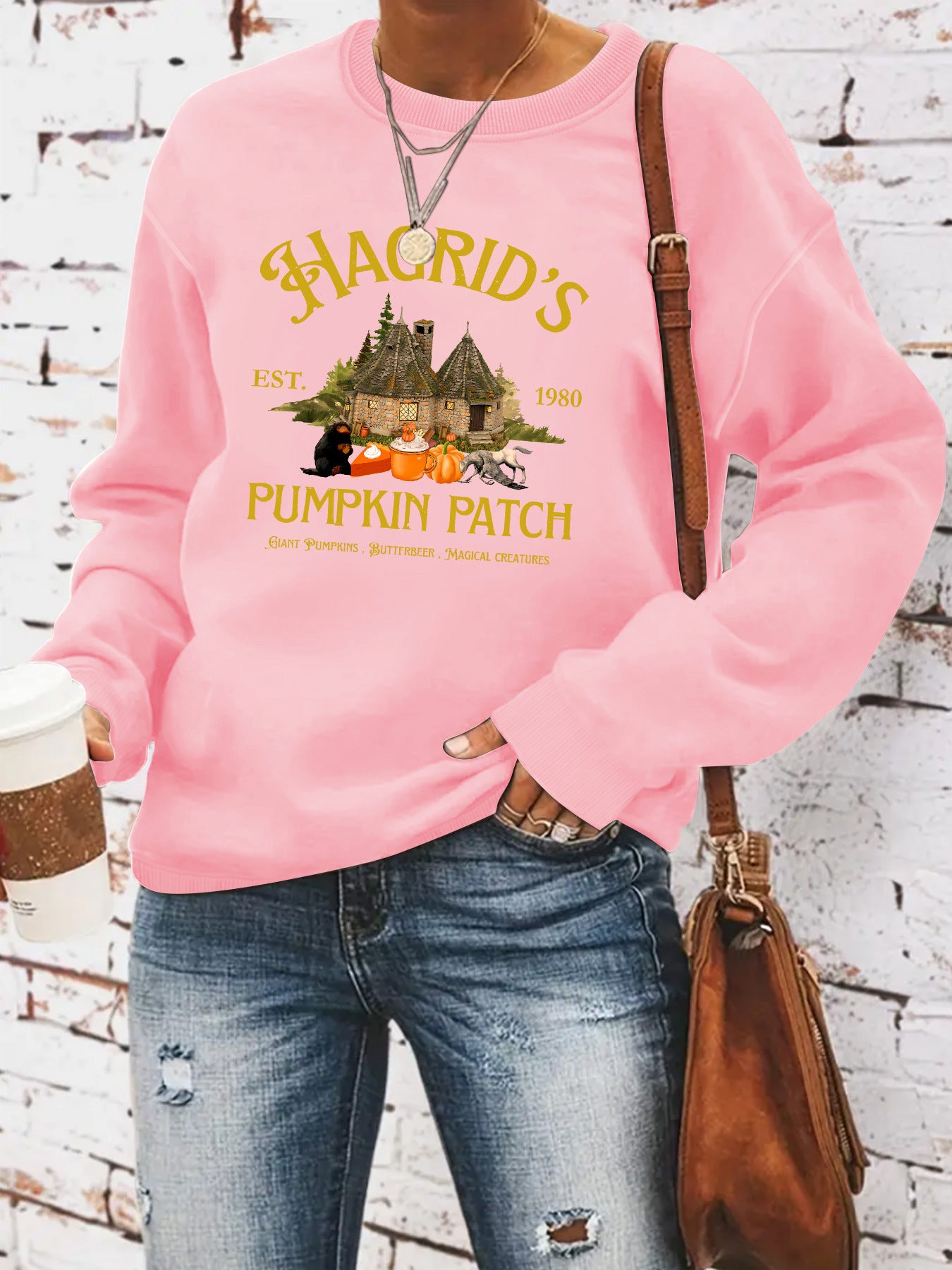 HAGRID'S print on hoodie by eprolo
