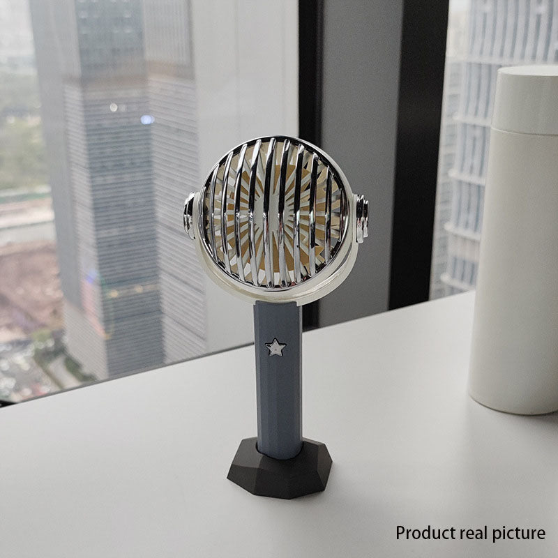 Birthday Gift USB Handheld Electric Fan Desktop Ornaments Home Living Room Ornaments Gift by eprolo