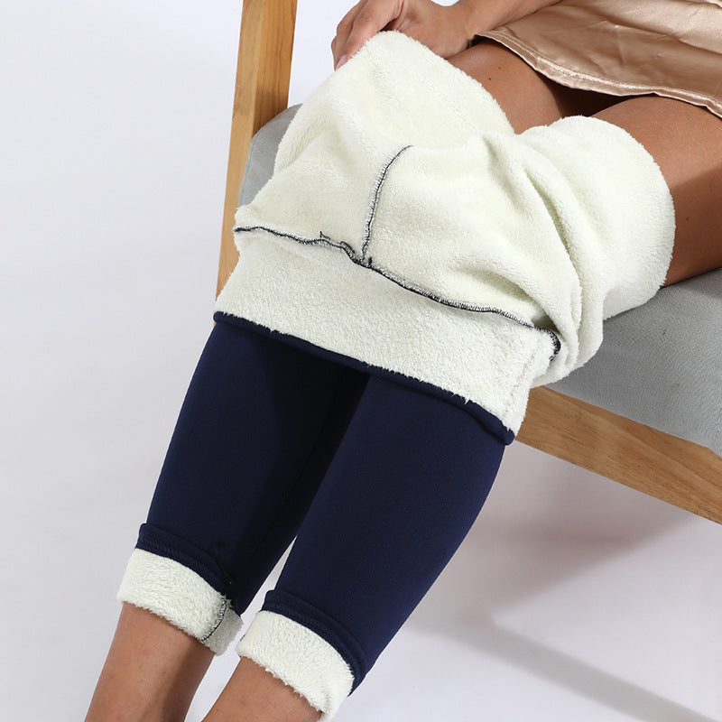 Winter Leggings Warm Thick High Stretch Lamb Cashmere Leggins Skinny Fitness Woman Pants by My Store