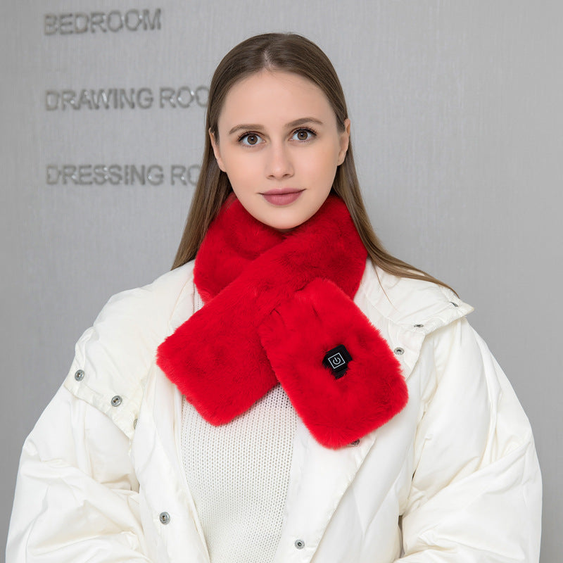 Heating Scarf USB Electric Heated Neck Wrap Heating Pad Pain Relief Three-gear Temperature Control Neck Warmer For Women Men by DERILUJA LLC