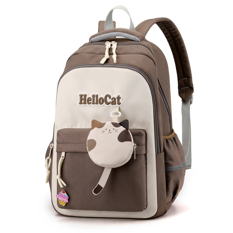 Primary And Secondary School Students Childlike Cute Backpack by DERILUJA LLC