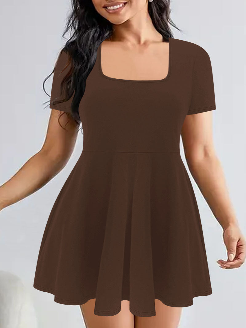 Sexy Low-cut Dress For Women With Waist-cinching And Slimming Effect, Anti-wardrobe Malfunction by DERILUJA LLC