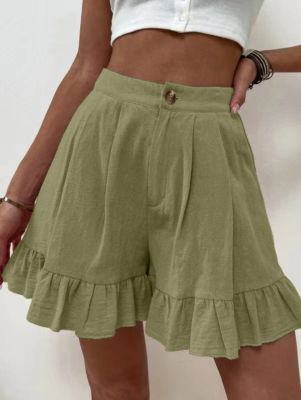 Loose-fitting Shorts High-waisted Shorts For Women by DERILUJA LLC