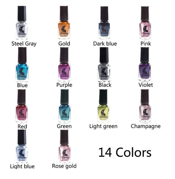 14 Color 6ML Women Fashion Sexy New Metallics Nail Polish Mirror Nail Polish Beauty Makeup Accessories by eprolo
