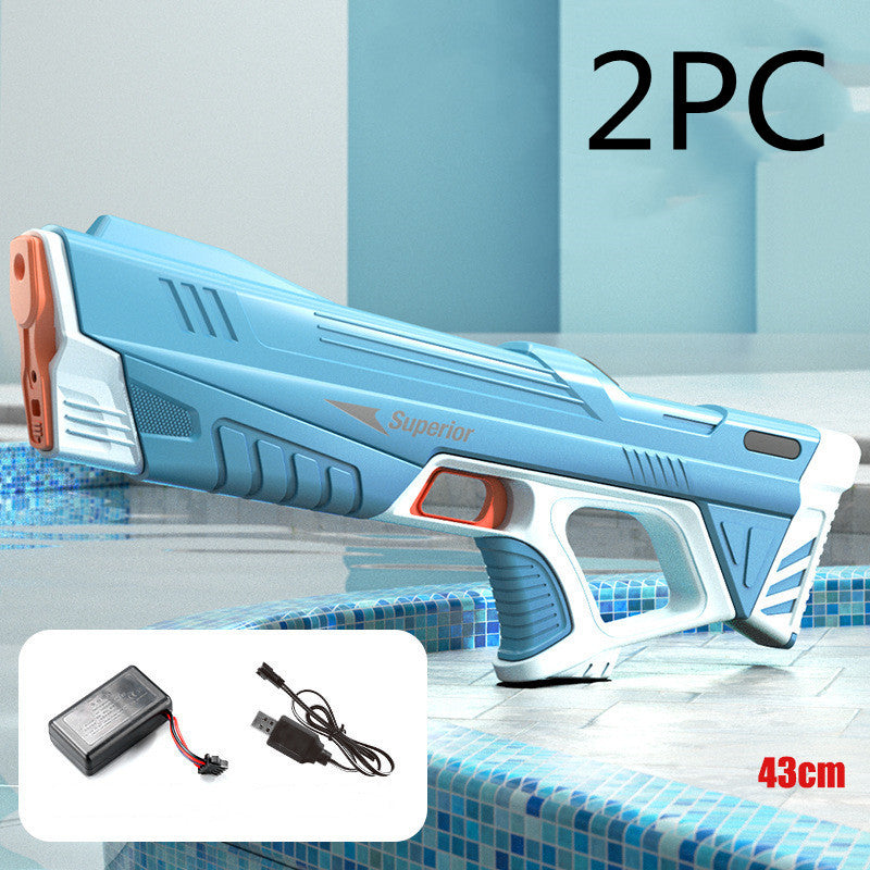 Summer Full Automatic Electric Water Gun Toy Induction Water Absorbing High-Tech Burst Water Gun Beach Outdoor Water Fight Toys by DERILUJA LLC