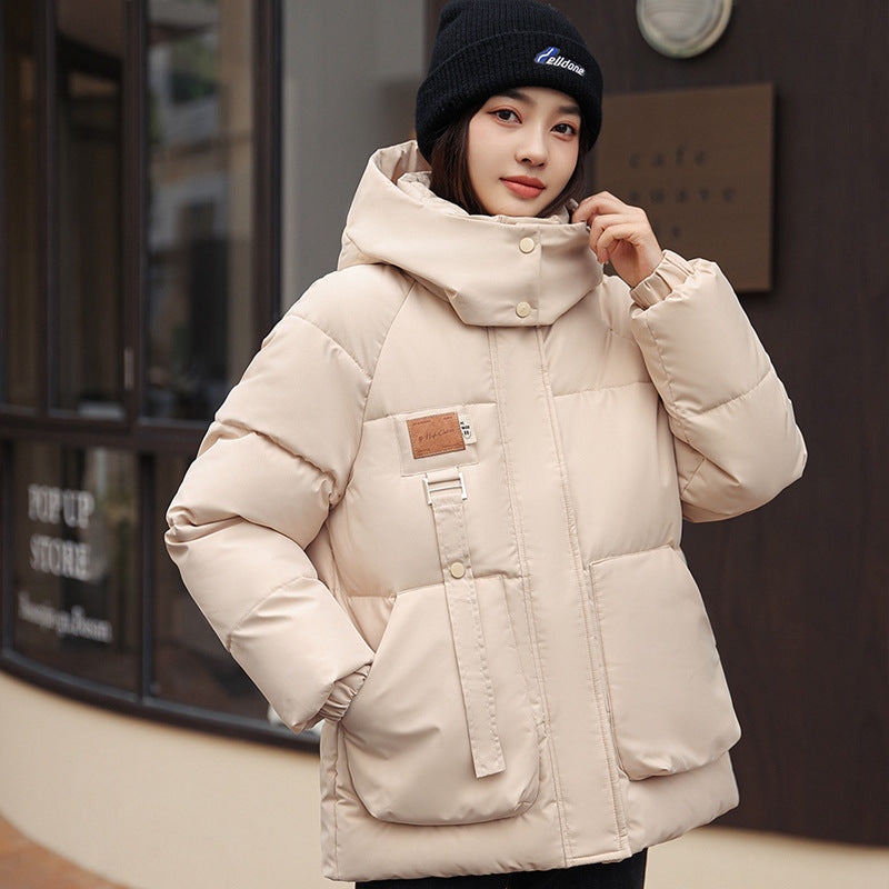 Coat Bread Coat Cotton-padded Jacket by DERILUJA LLC