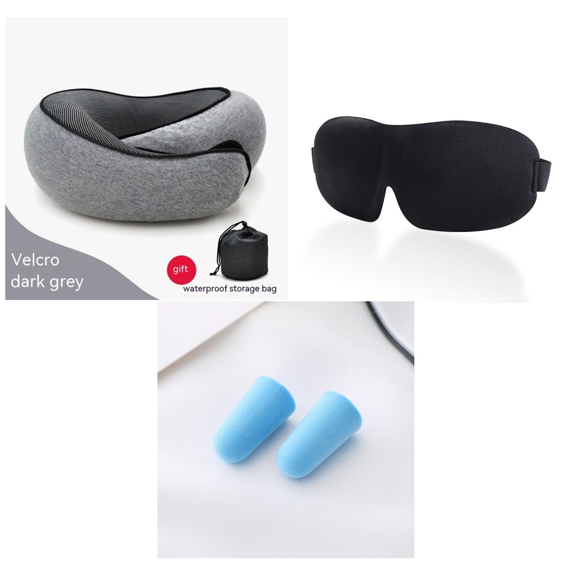 Travel Neck Pillow Non-Deformed Airplane Pillow Travel Neck Cushion Durable U-Shaped Travel Memory Cotton Nap Neck Pillow by DERILUJA LLC