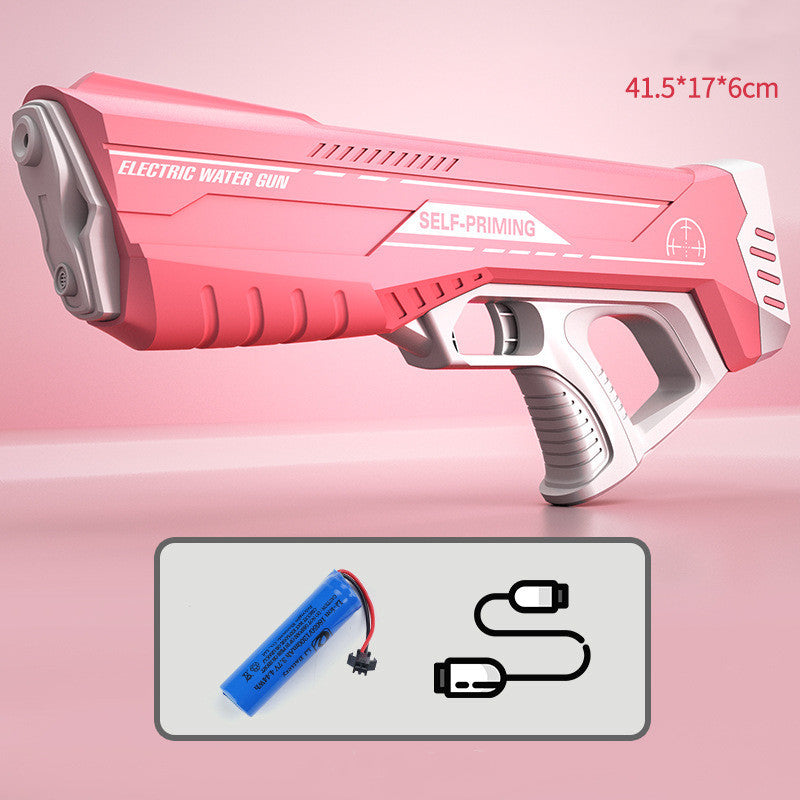 Summer Full Automatic Electric Water Gun Toy Induction Water Absorbing High-Tech Burst Water Gun Beach Outdoor Water Fight Toys by DERILUJA LLC