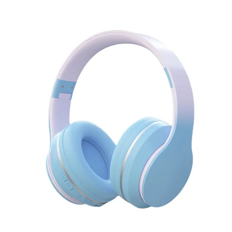 DR56 Headset Wireless Bluetooth Headset Children's Online Game Class Call E-sports Headset New Gradient. by eprolo
