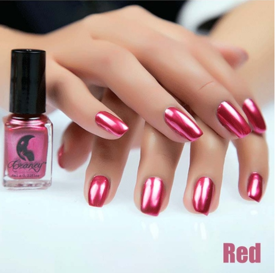 14 Color 6ML Women Fashion Sexy New Metallics Nail Polish Mirror Nail Polish Beauty Makeup Accessories by eprolo
