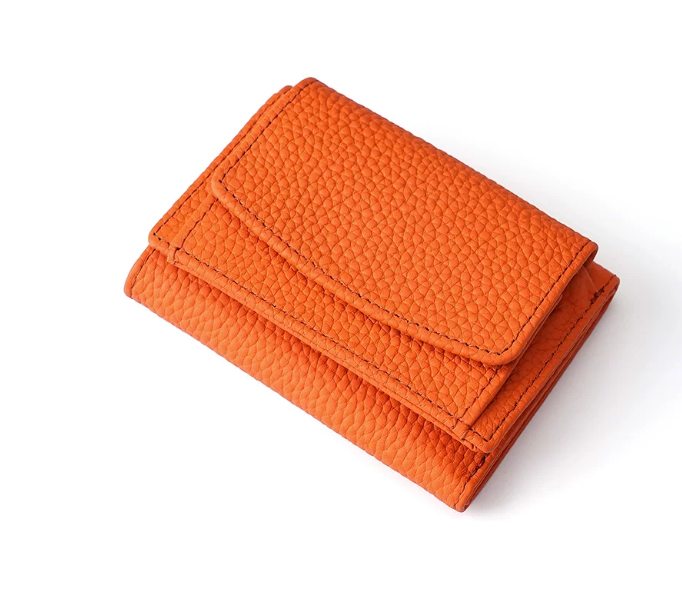Genuine Leather Small Wallet RFID Coin Purse Money Clip by eprolo