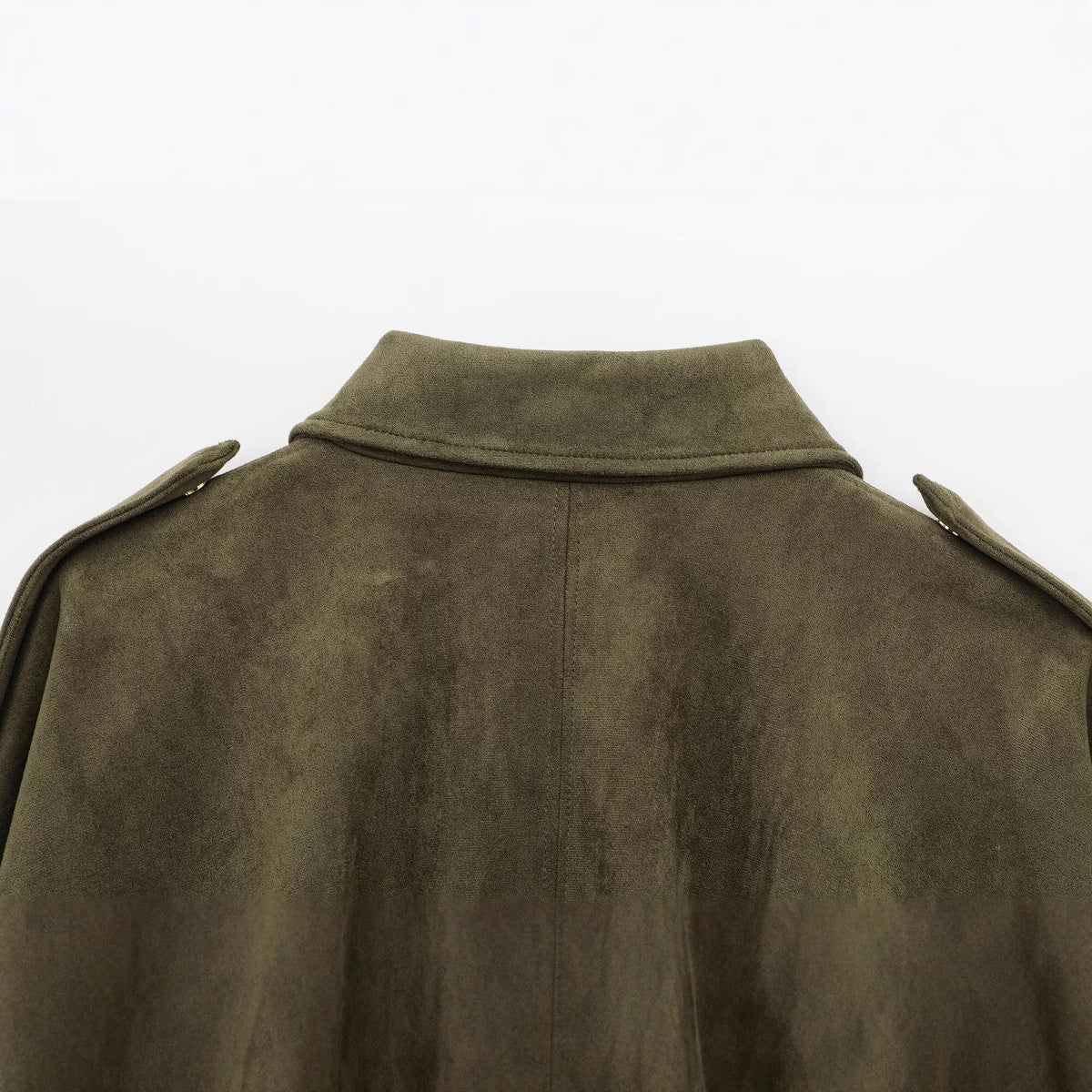 Faux Suede Texture Pilot Jacket - Men's Casual Zip Up Coat with Soft Touch Finish for Daily Wear by DERILUJA LLC