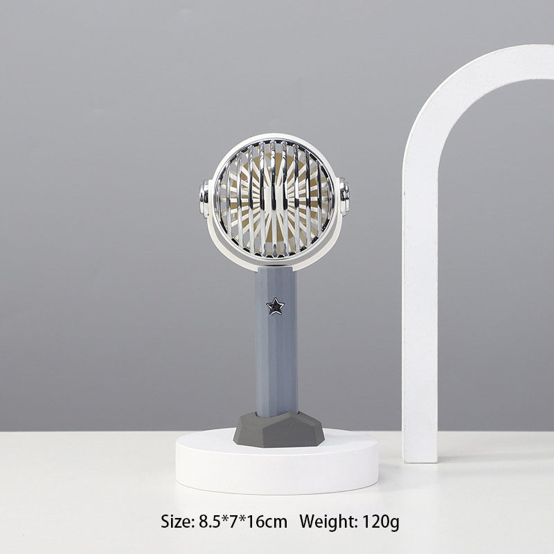 Birthday Gift USB Handheld Electric Fan Desktop Ornaments Home Living Room Ornaments Gift by eprolo