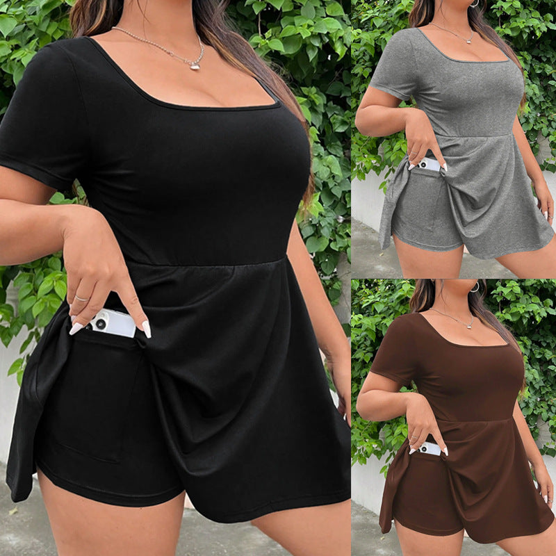 Sexy Low-cut Dress For Women With Waist-cinching And Slimming Effect, Anti-wardrobe Malfunction by DERILUJA LLC