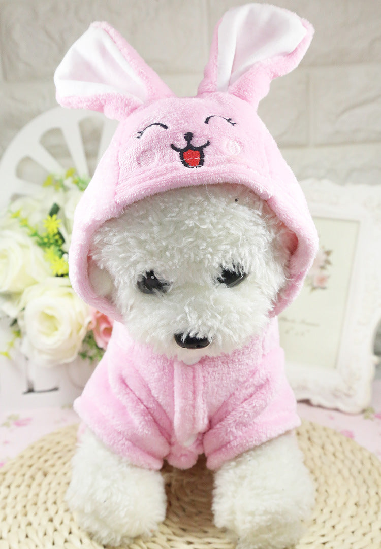 Cross-Border Pet Dog Clothes, Cat Autumn and Winter Four-Legged Cotton Coat, Cartoon Transformation Clothing, Cat Clothing, Dog Clothing Supplies by DERILUJA LLC