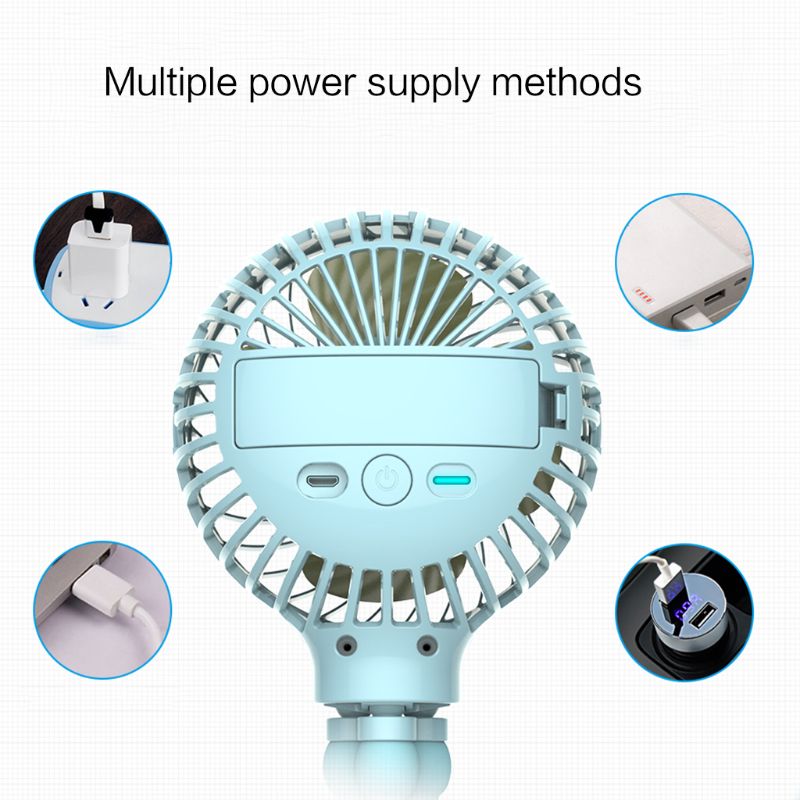Mini Portable Hanging Octopus Shape Stand Adjustable Handheld USB Charging Fan Cooler by eprolo