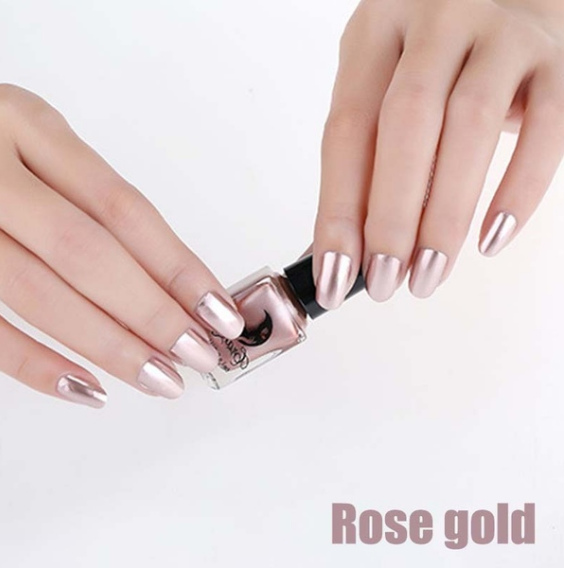 14 Color 6ML Women Fashion Sexy New Metallics Nail Polish Mirror Nail Polish Beauty Makeup Accessories by eprolo