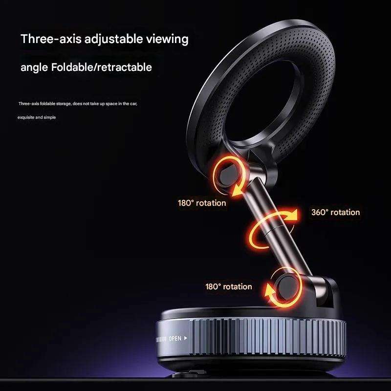 Vacuum suction phone holder car mounted rotating magnetic phone holder by eprolo