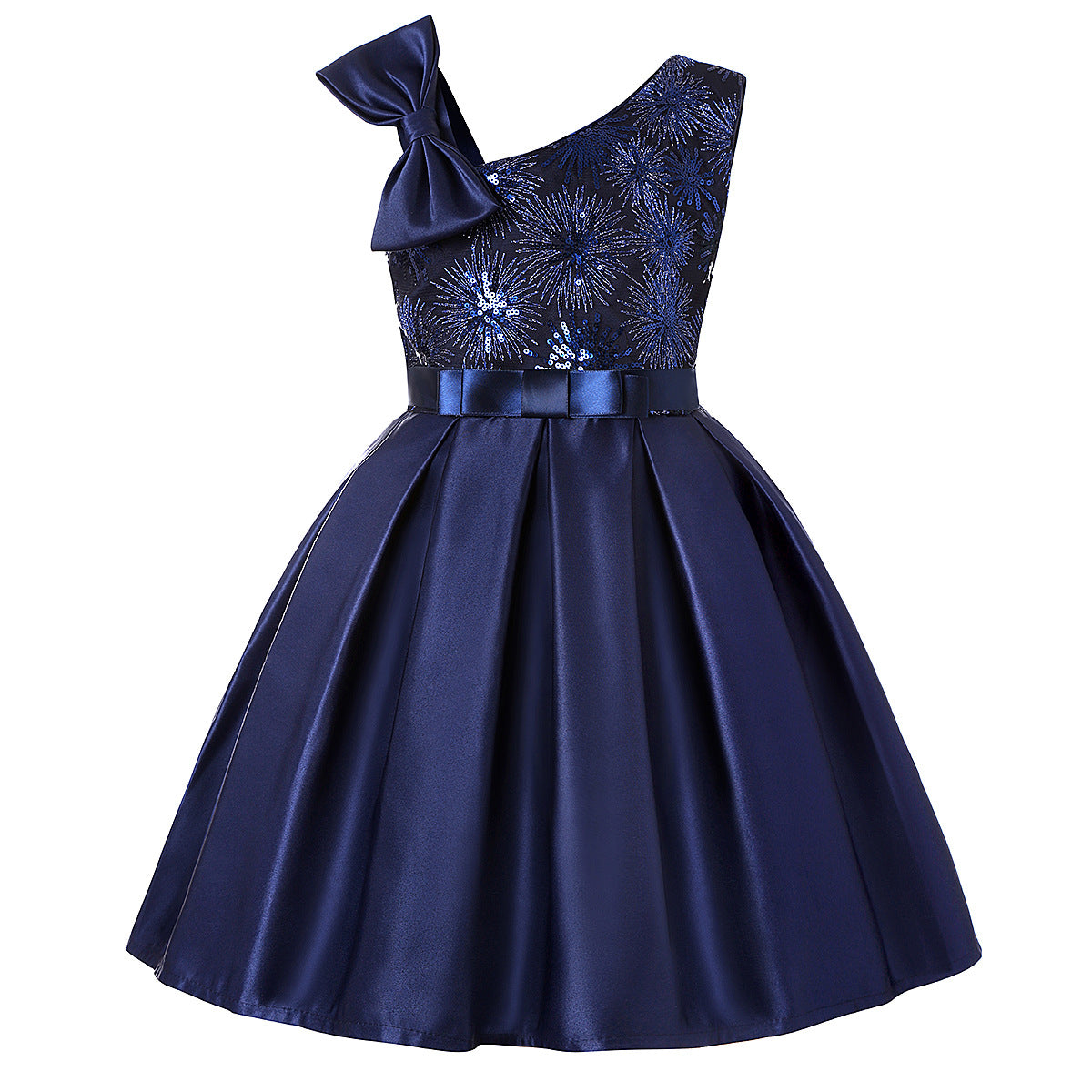 New Children Shirt Party Sequins Dress by DERILUJA LLC