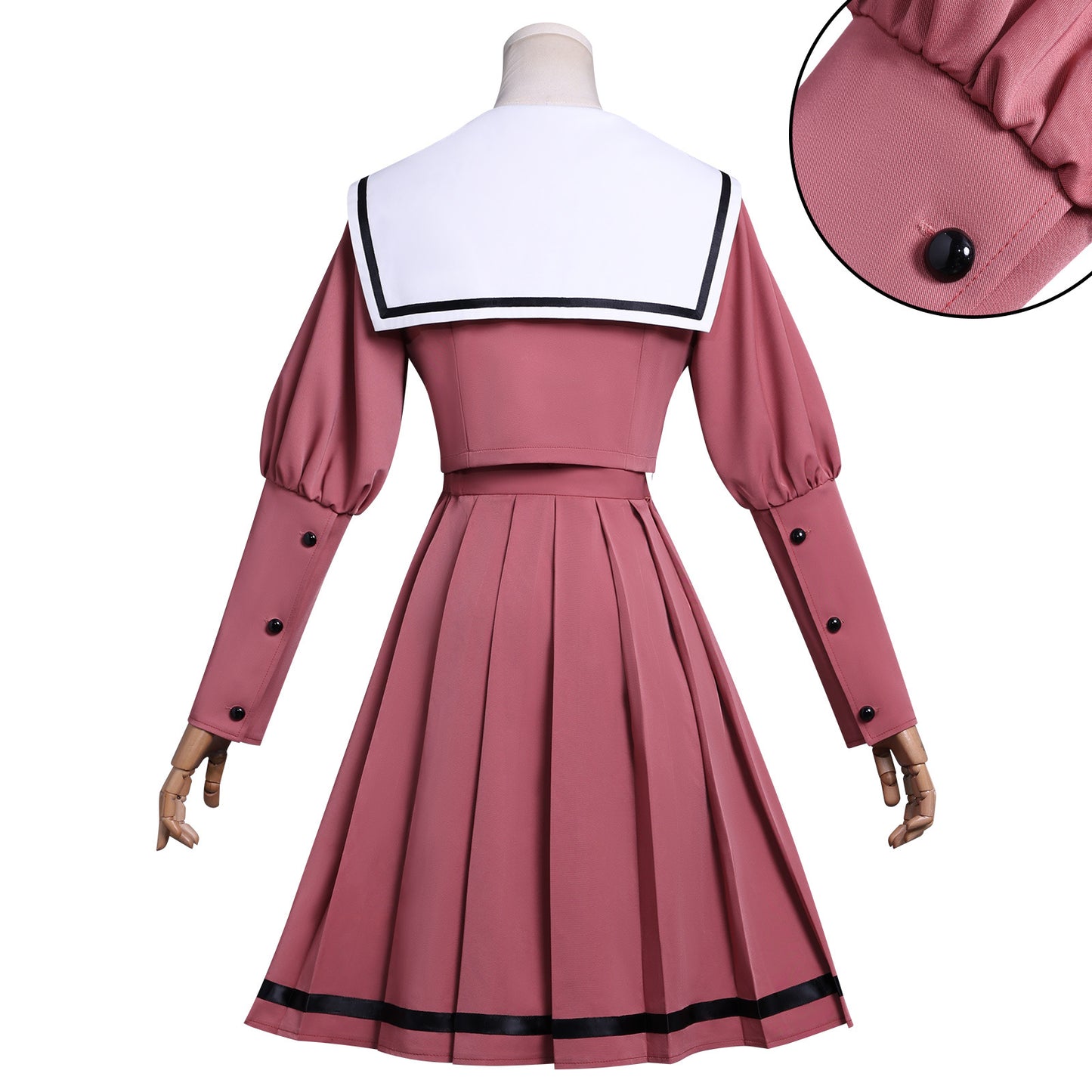 Cosplay costume with fragrant flowers blooming in a majestic manner and chestnut smoked school uniform cosplay anime costume by eprolo