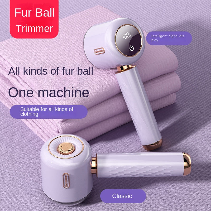 Fuzz Trimmer with Digital Display for Home Use, Rechargeable Sweater Defuzzer and Hair Remover 2-in-1 by eprolo