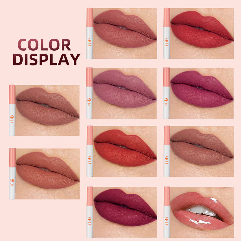 10 PCS Lana Del Rey Lipstick Matte Non Stick Cup Lip Gloss Smoke Pipe Lip Gloss Set Velvet Liquid Lipstick European Makeup by eprolo
