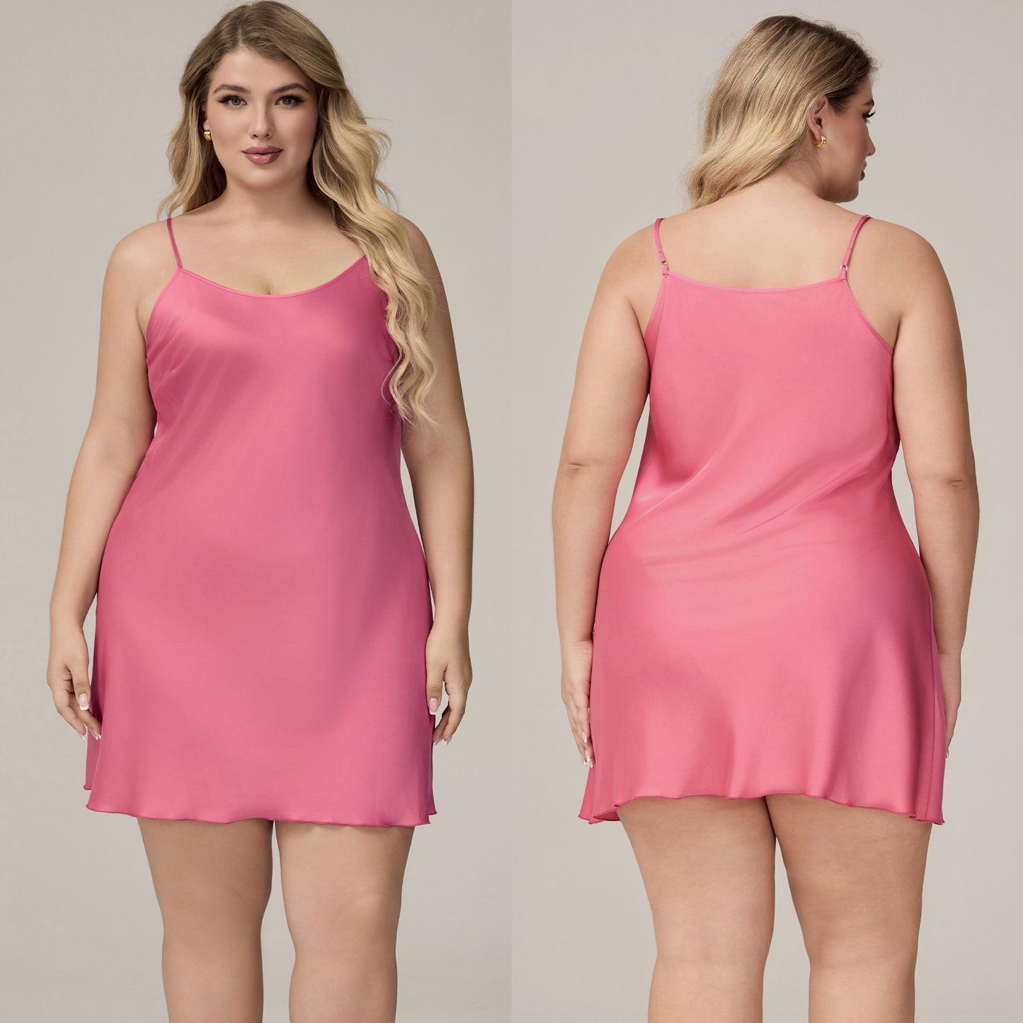 Elegant Satin Chiffon Sleepwear for Women, Summer Strap Sexy Nightdress, Simple Home Wear by eprolo