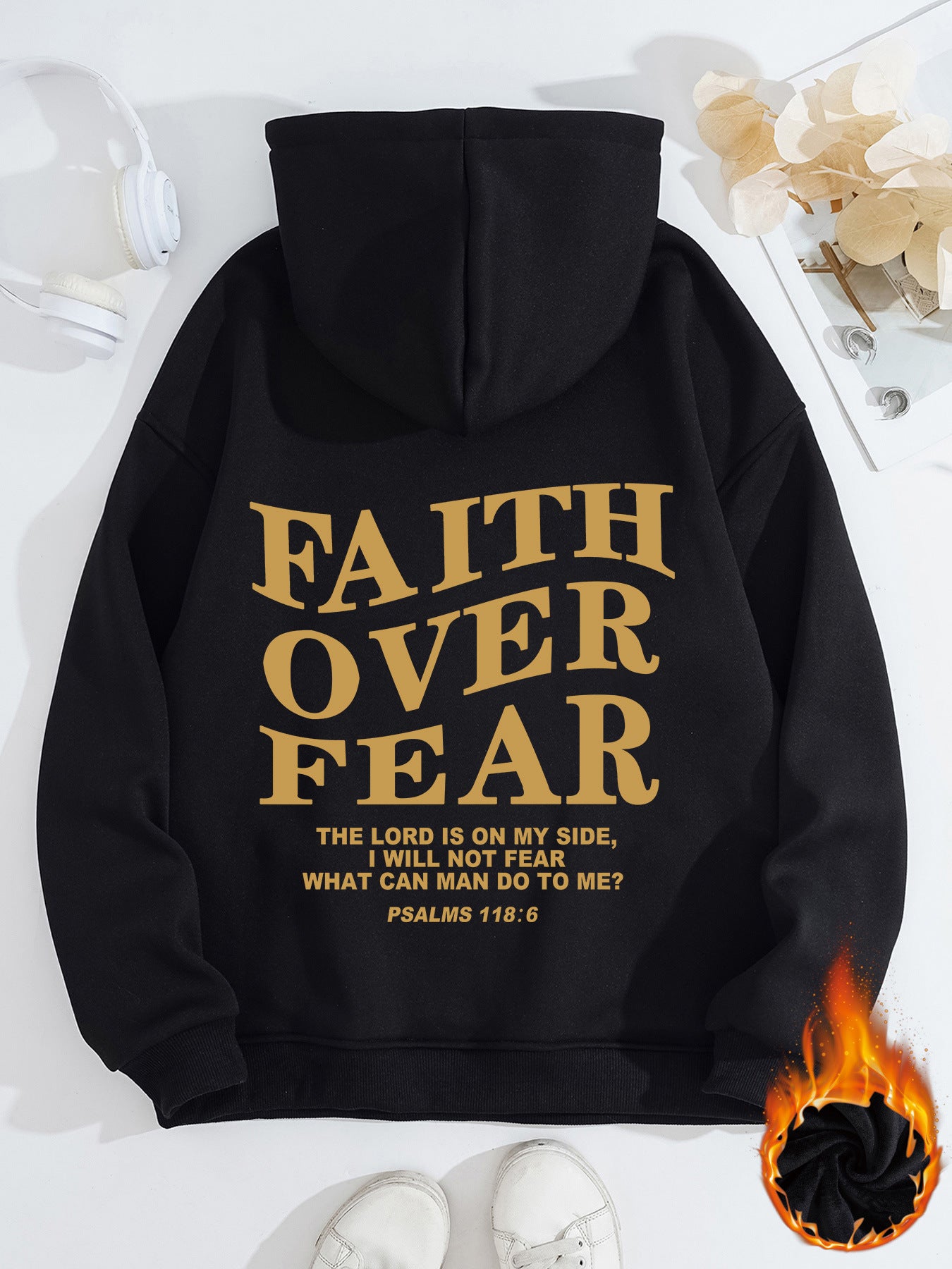 FAITH OVER FEAR Women's Hoodie by eprolo