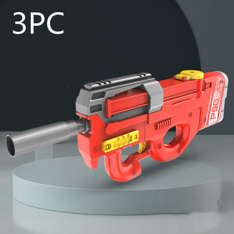 New P90 Electric Water Gun High-Tech Kids Toys Outdoor Beach Pool Large Capacity Summer Gel Blasting Water Gun For Adults by DERILUJA LLC