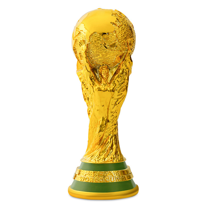 Qatar World Cup model ornament Hercules Cup trophy football fan commemorative decoration by eprolo