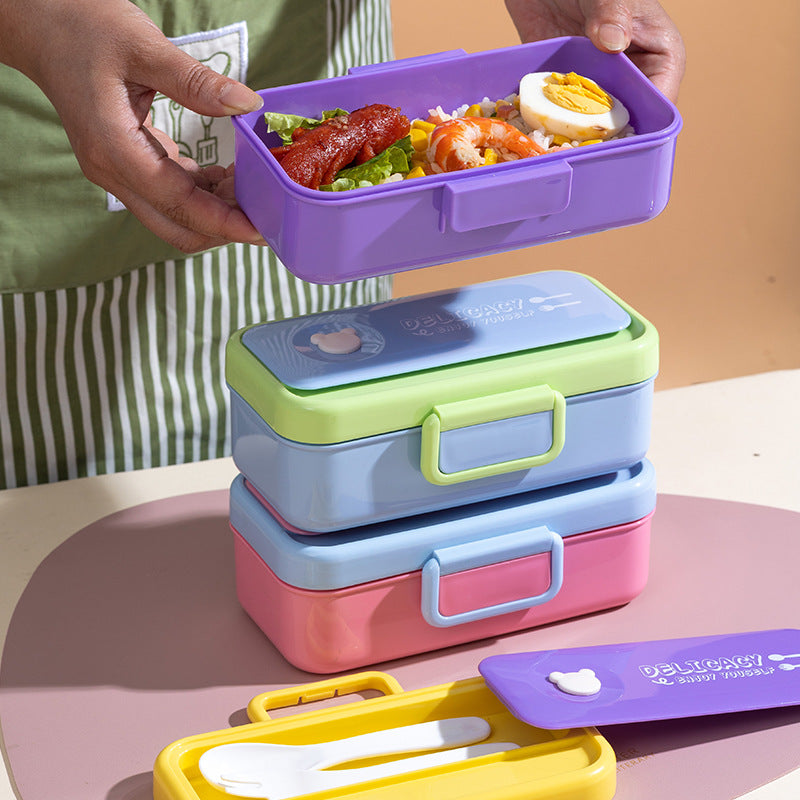 Cartoon cute fashion microwaveable lunch box portable lunch box