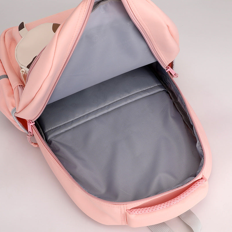 Primary And Secondary School Students Childlike Cute Backpack by DERILUJA LLC