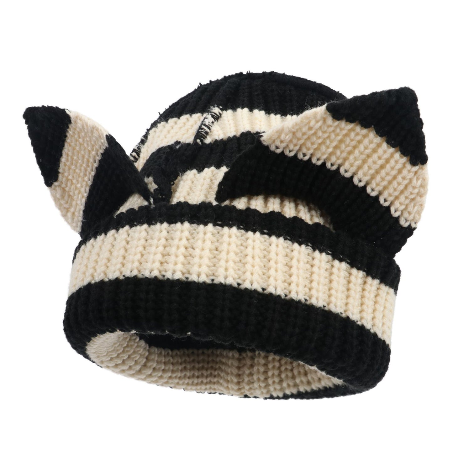 Devil Ears Thickened All Acrylic Knitted Hat by My Store