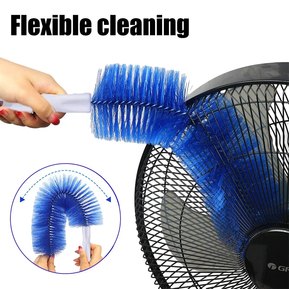 Fan Brush Bendable Microfibre Duster Household Dust Remover Cleanning Brush for Air-conditioner Furniture Shutter Car Cleaner by eprolo