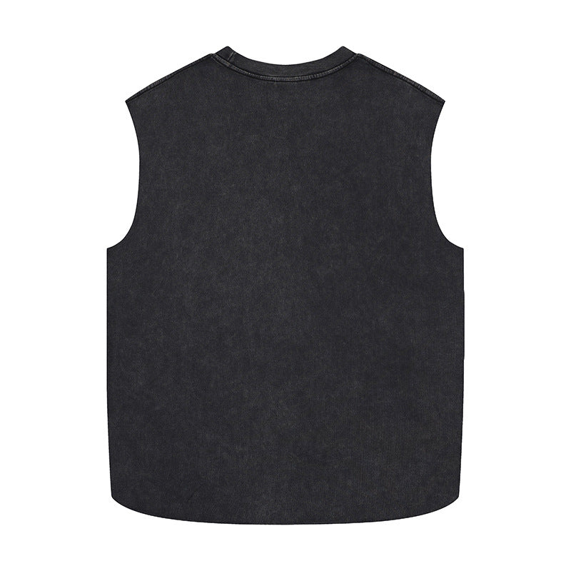 99 printed wide shoulder vest by eprolo