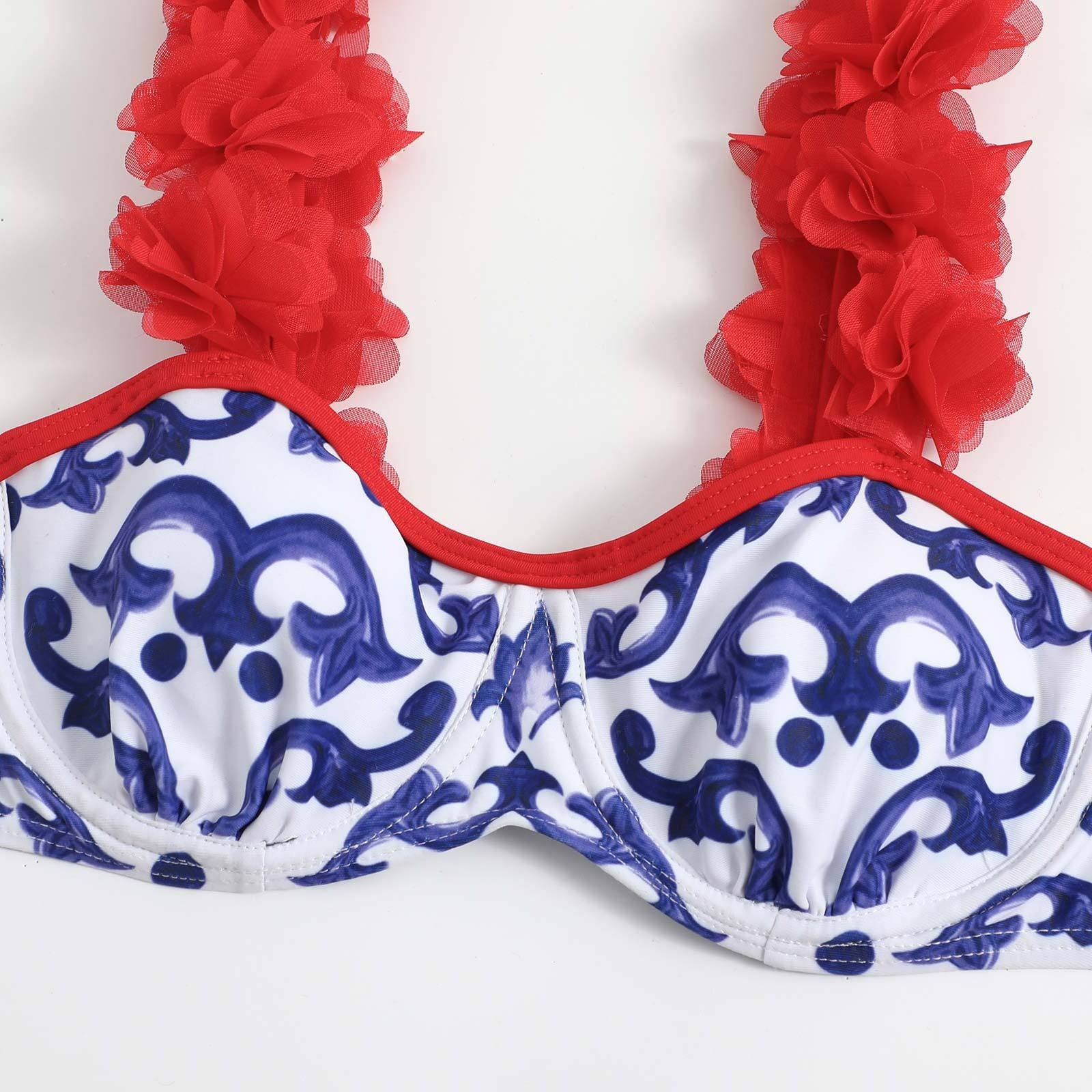 New High Waisted Printed Bikini Swimsuit Sexy Swimsuit Sexy Bikini by eprolo