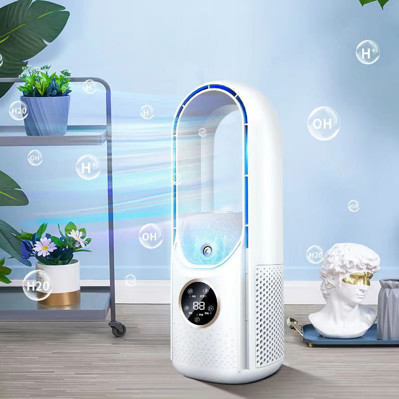 Six - speed timed silent AC cooling fan, new mini portable AC, USB air cooler, bladeless electric fan. by eprolo
