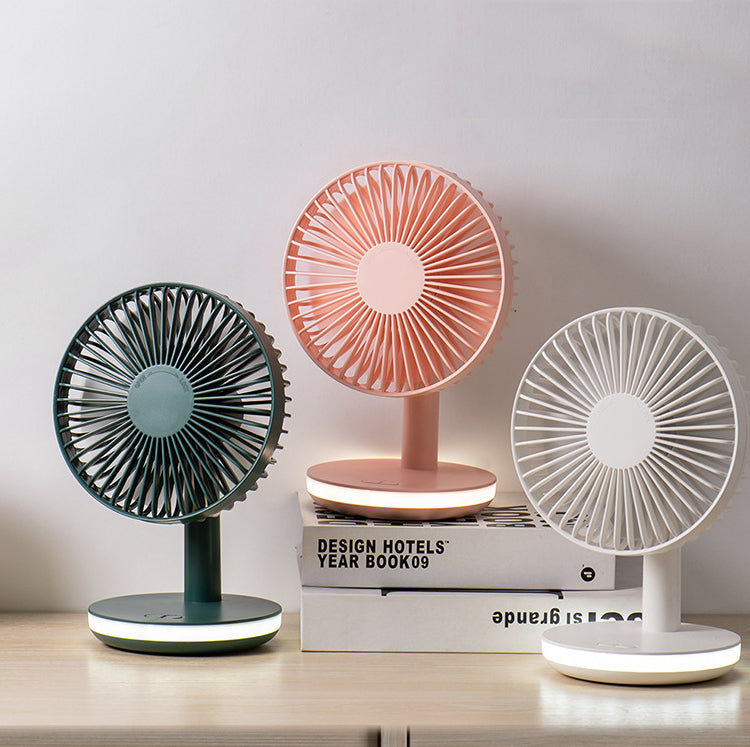 New USB Portable Multifunctional Desktop LED Night Light Mini Fan by eprolo