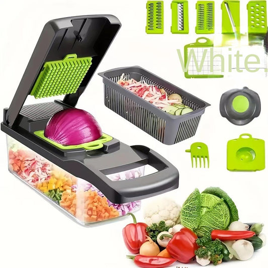 Multifunctional Vegetable Chopper Kitchen Dicer Grater Shredder Set Vegetable Cutter by eprolo