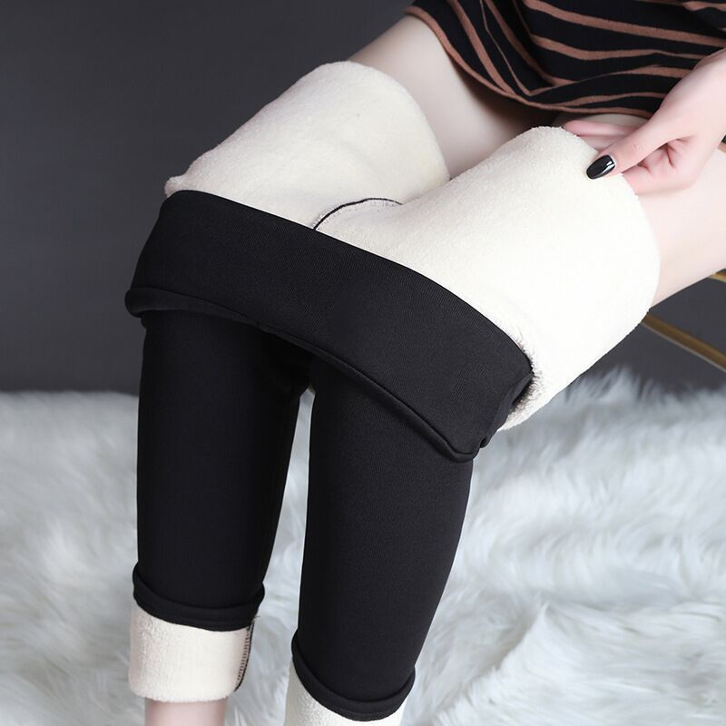 Winter Leggings Warm Thick High Stretch Lamb Cashmere Leggins Skinny Fitness Woman Pants by My Store