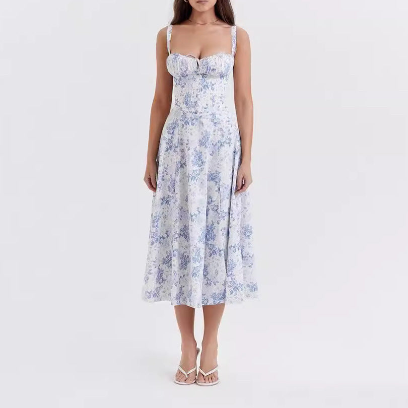 Ladies Fashion summer dresses women maxi floral slip backless womens dresses elegant by eprolo