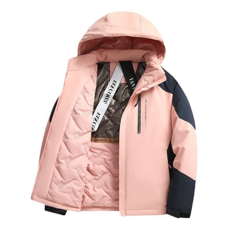 Charge Jacket Men's Loose Thick Cotton Coat by DERILUJA LLC