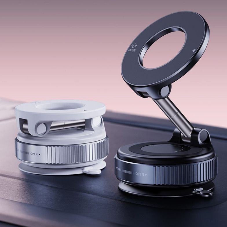 Vacuum suction phone holder car mounted rotating magnetic phone holder by eprolo