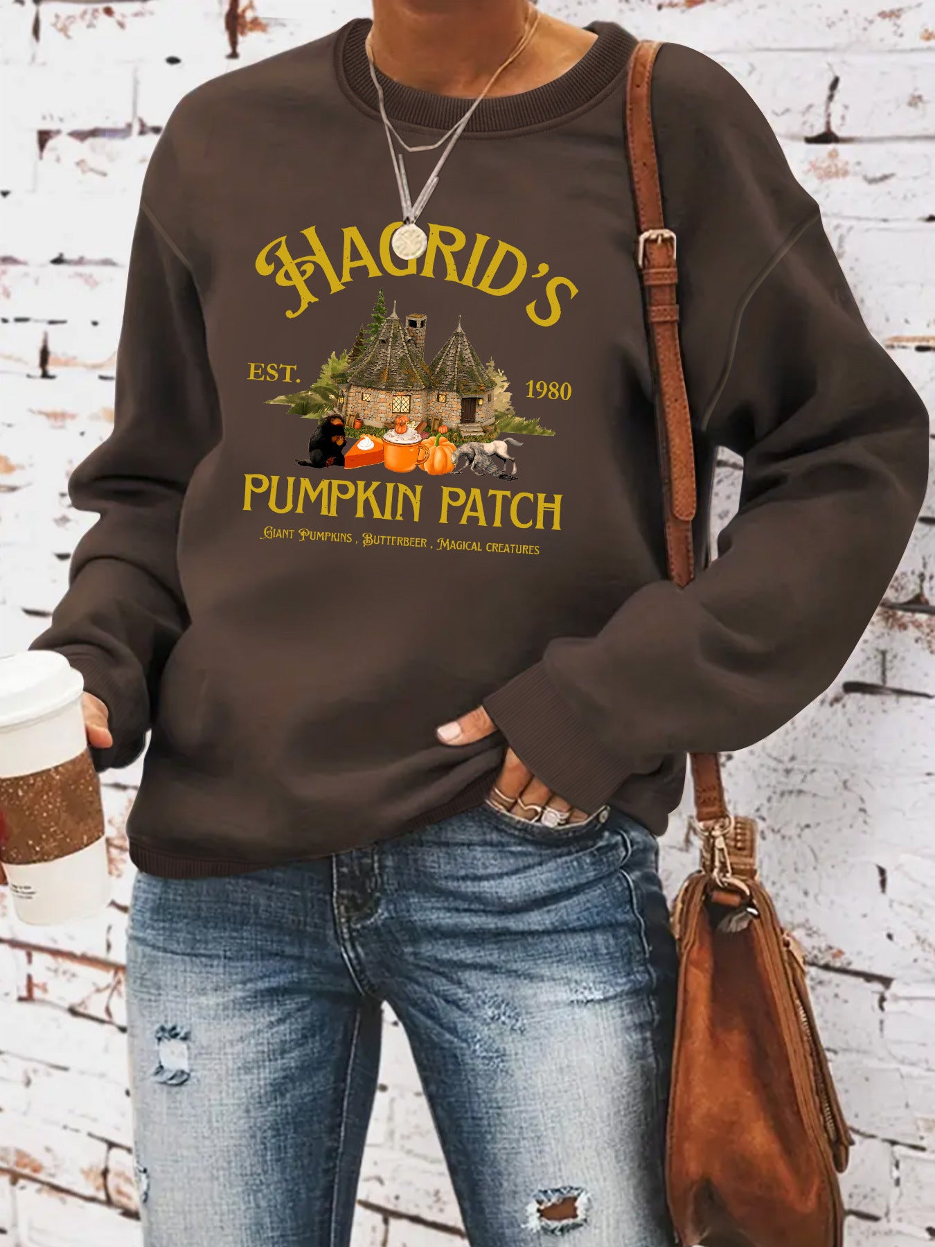 HAGRID'S print on hoodie