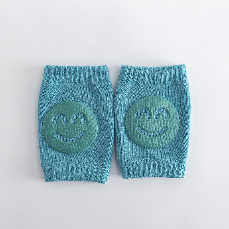 Woolen loop baby socks, elbow protection, walking and crawling, knee protection, baby and child knee protection, smiling face knee protection by eprolo