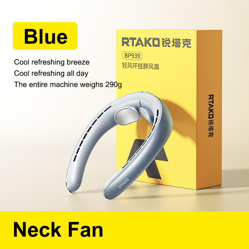 Leafless Neck-Hanging Fan Portable USB Rechargeable Personal Mini Fan by eprolo
